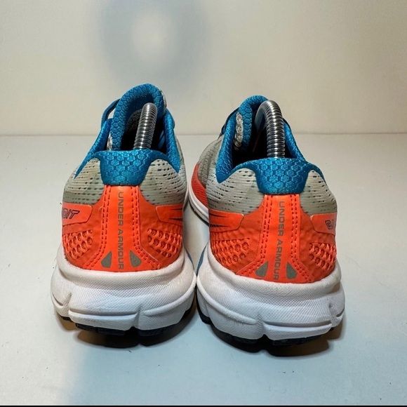Under Armour Womens Bandit Running Shoes Size 6.5 Blue Orange Grey (103 Box 13) - Picture 7 of 9
